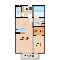 神前駅 徒歩5分 1階の物件間取画像